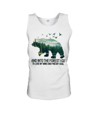 Bear And Into I Go To Lose My Mind Unisex Tank tile