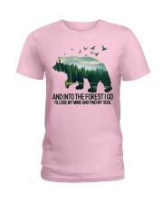 Bear And Into I Go To Lose My Mind Ladies T-Shirt tile