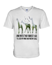 Giraffe Soul V-Neck T-Shirt thumbnail