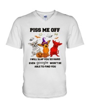 Chihuahua Piss Me Off V-Neck T-Shirt tile