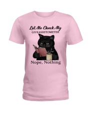 Cat Let Me Check Ladies T-Shirt tile
