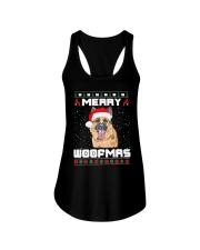 German Shepherd Christmas Ladies Flowy Tank tile