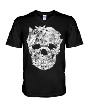 Chihuahua Skull V-Neck T-Shirt thumbnail