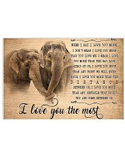 Elephant I Love You The Most 17x11 Poster front