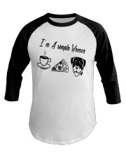 A Simple Woman Rottweiler Baseball Tee thumbnail