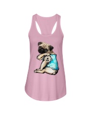 Pug Dad Ladies Flowy Tank tile