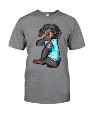 Dachshund Dad Classic T-Shirt front