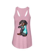Dachshund Dad Ladies Flowy Tank tile