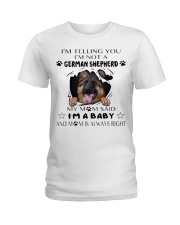 i'm Baby German Shepherd Ladies T-Shirt thumbnail