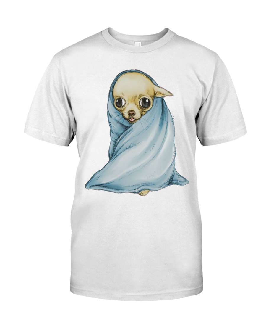 Chihuahua Wrapped in a Blanket Classic T-Shirt