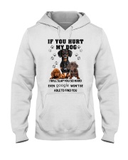 If You Hurt My Dachshund Hooded Sweatshirt tile