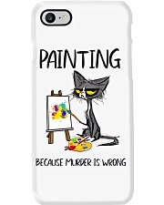 Painting Cat Phone Case tile