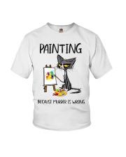 Painting Cat Youth T-Shirt tile