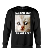 Cat I Am Here Live I Am Not A Lawyer Meme Crewneck Sweatshirt tile