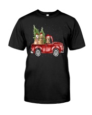Golden Retriever Christmas Car Classic T-Shirt thumbnail