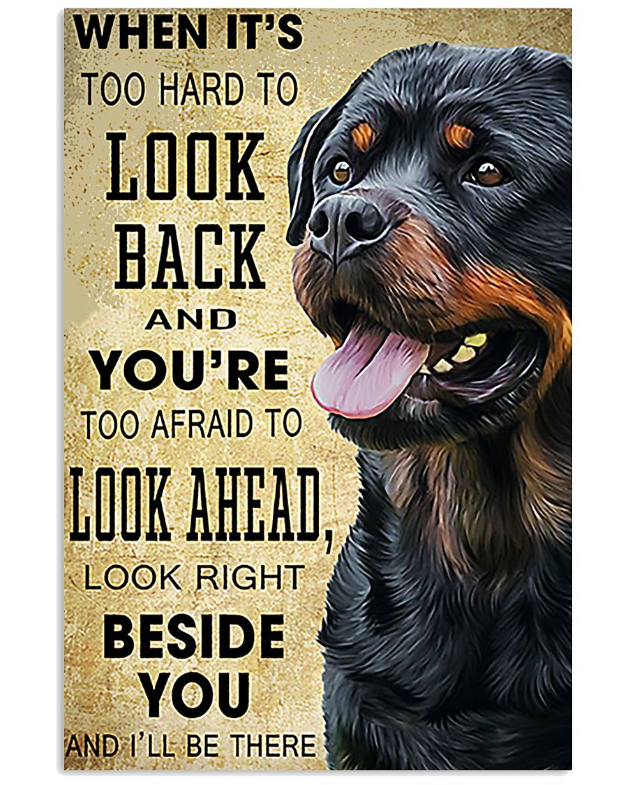 Rottweiler Beside 11x17 Poster