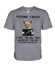 Chihuahua Stalker V-Neck T-Shirt thumbnail