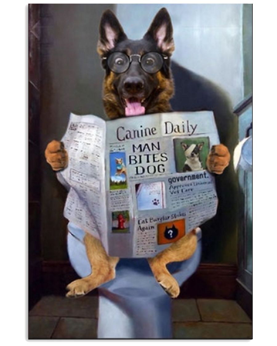 german shepherd canine daily 11x17 Poster
