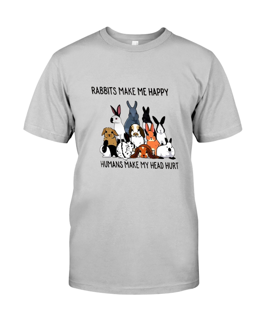 Rabbit Make Me Happy Classic T-Shirt