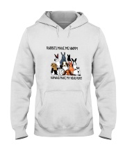 Rabbit Make Me Happy Hooded Sweatshirt thumbnail