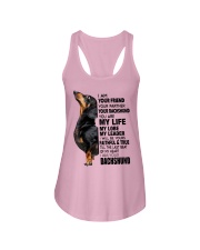 Dachshund Friend Ladies Flowy Tank tile
