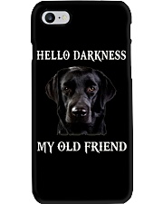 Labrador Hello Darkness My Old Friend Phone Case thumbnail