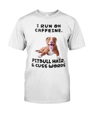 I Run on Caffeine Pitbull Classic T-Shirt thumbnail