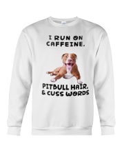I Run on Caffeine Pitbull Crewneck Sweatshirt thumbnail