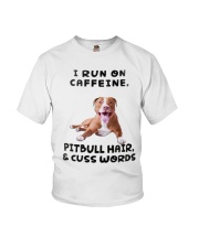I Run on Caffeine Pitbull Youth T-Shirt thumbnail