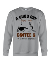 German shepherd and coffee Crewneck Sweatshirt thumbnail