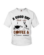 German shepherd and coffee Youth T-Shirt thumbnail