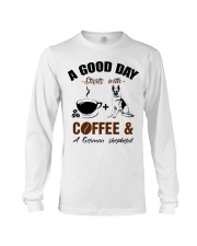 German shepherd and coffee Long Sleeve Tee thumbnail