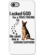 German Shepherd Asked God Phone Case tile