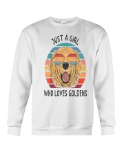 Just Girl Loves Golden Retriever Crewneck Sweatshirt thumbnail