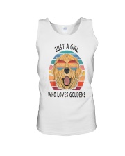 Just Girl Loves Golden Retriever Unisex Tank thumbnail