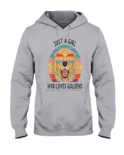 Just Girl Loves Golden Retriever Hooded Sweatshirt thumbnail