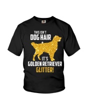 Golden Retriever Glitter Youth T-Shirt thumbnail