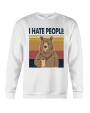 Bear I Hate People Crewneck Sweatshirt tile