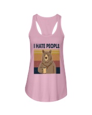 Bear I Hate People Ladies Flowy Tank tile