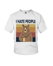 Bear I Hate People Youth T-Shirt tile