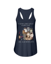 A woman Need Cats Ladies Flowy Tank thumbnail
