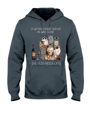 A woman Need Cats Hooded Sweatshirt thumbnail