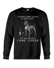 Woman Need Cane Corso Crewneck Sweatshirt thumbnail