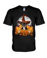 Chihuahua Halloween V-Neck T-Shirt thumbnail
