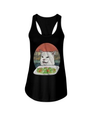 Cat At Dinner Ladies Flowy Tank thumbnail