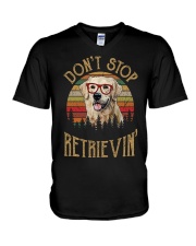Dont Stop Retrievin V-Neck T-Shirt thumbnail