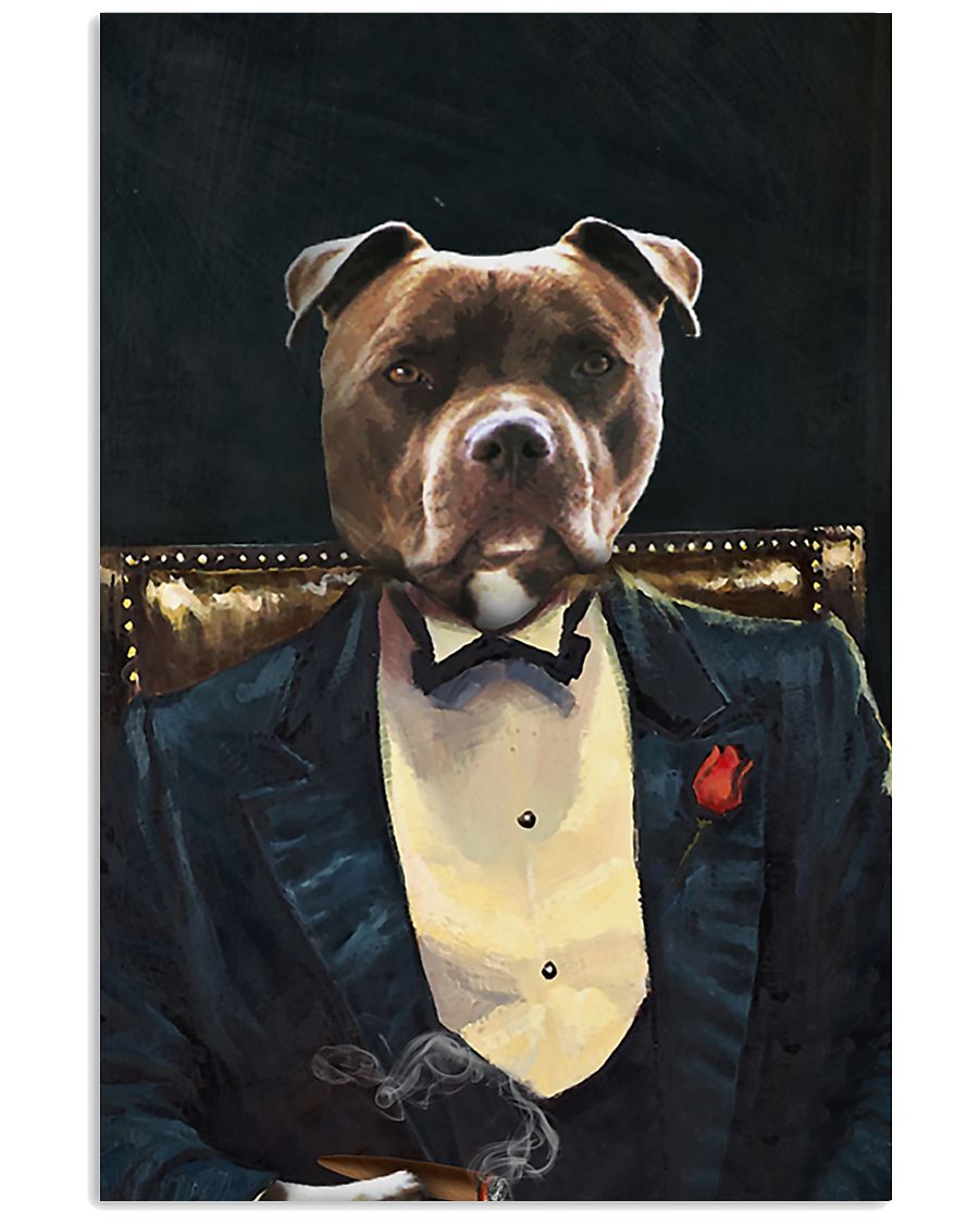 Pitbull Portrait 11x17 Poster