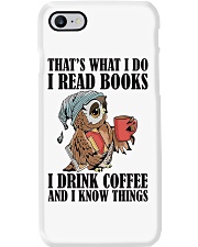Owl i Read Books i Drink Coffee Phone Case thumbnail