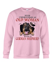 Old Women With Gsd Crewneck Sweatshirt thumbnail