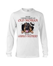 Old Women With Gsd Long Sleeve Tee thumbnail